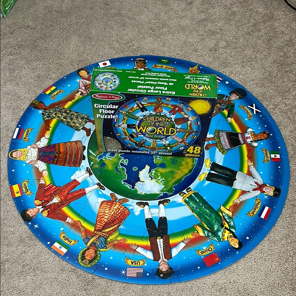 Melissa & Doug Vibrant Circular Floor Puzzle